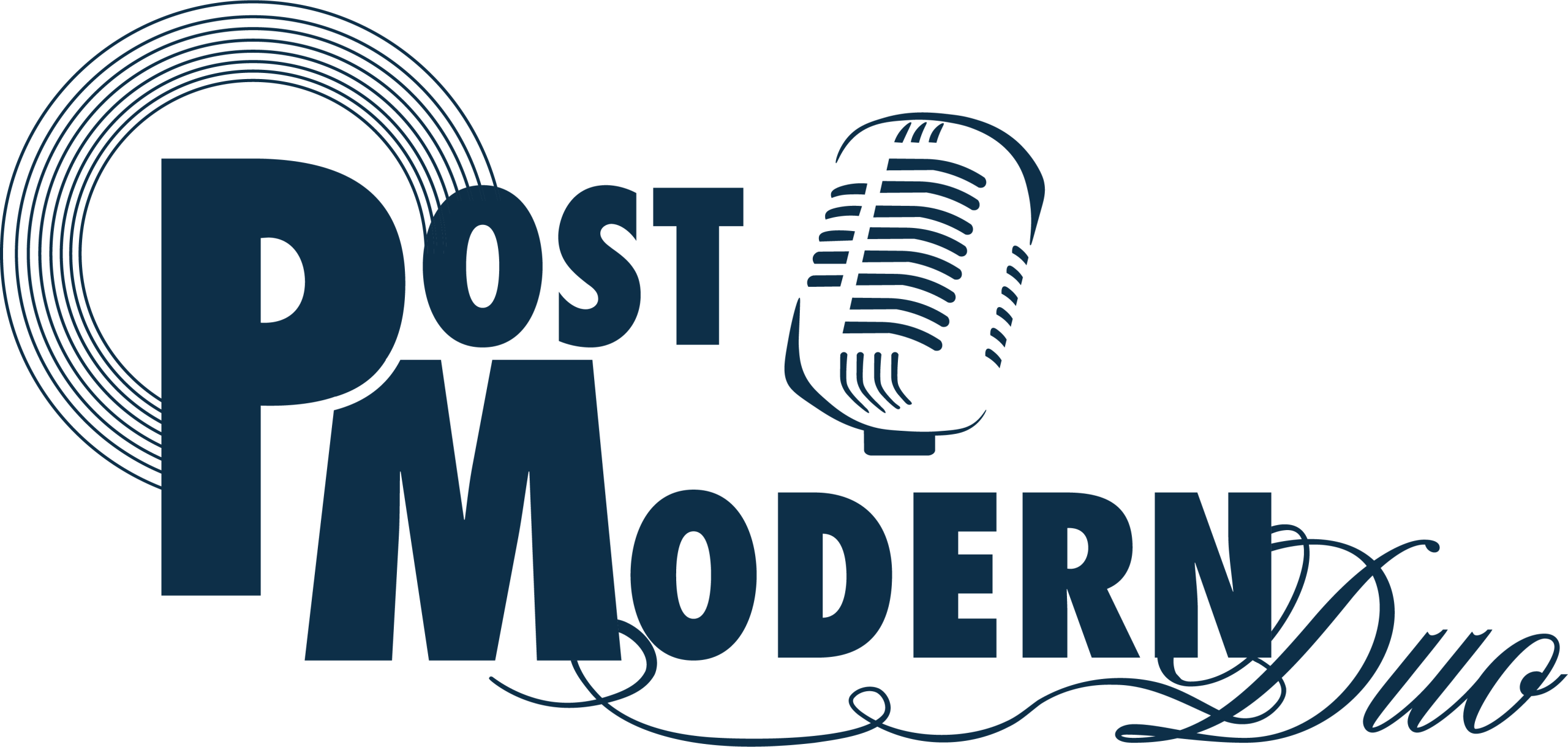 logo de Post Modern duo bleu
